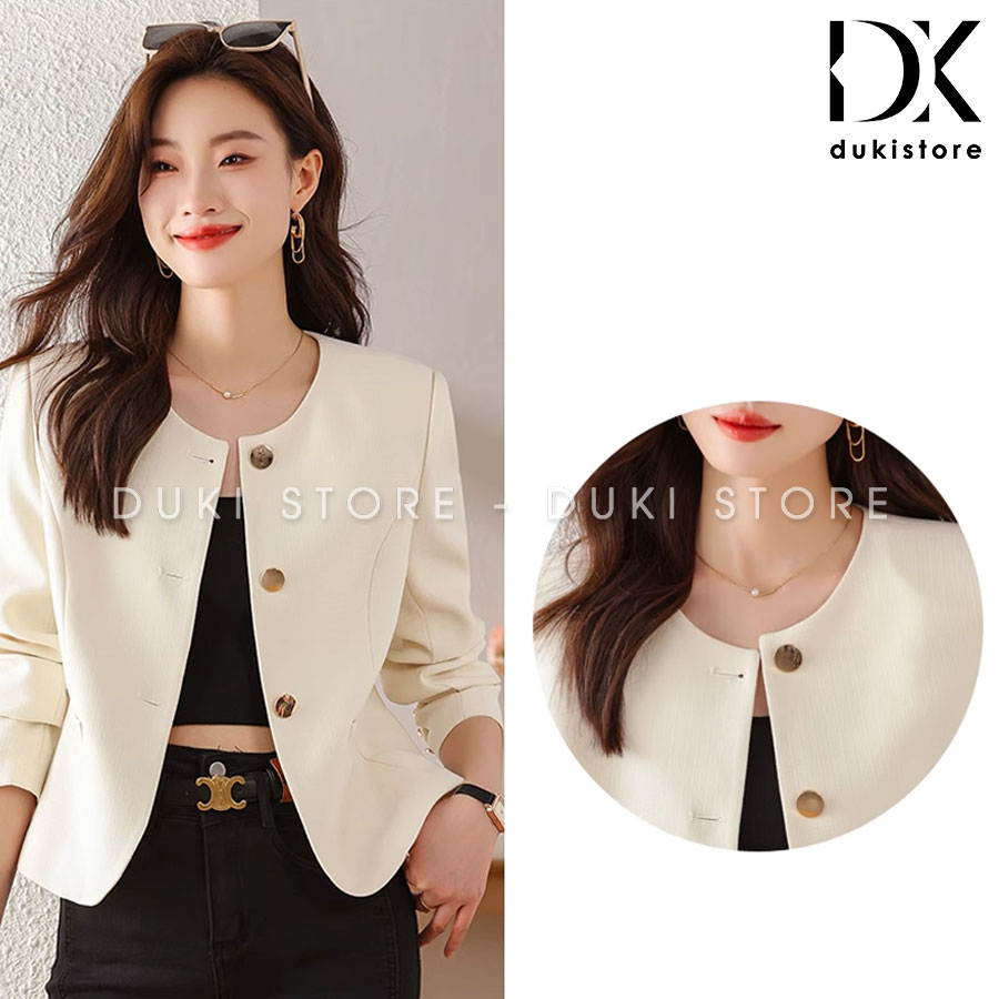 áo blazer nữ 3 cúc màu kem không cổ ao-blazer-nu-3-cuc-mau-kem-khong-co-BLU0109-1.jpg